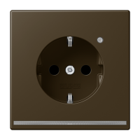 SCHUKO-розетка с LED подсветкой, ME1520-OATLNW