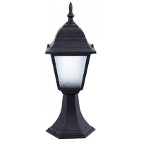 Arte Lamp BREMEN, Светильник уличный архитектурный, цвет арматуры - черный, цвет плафона/декора - ПРОЗРАЧНЫЙ, 1х60W E27, A1014FN-1BK