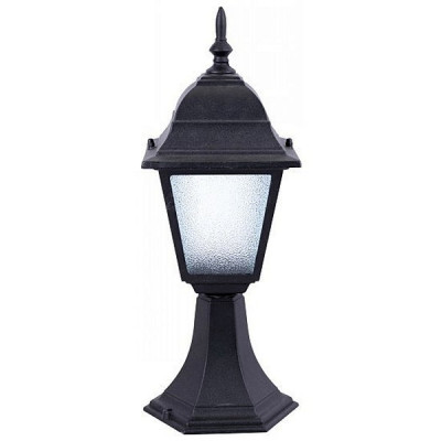 Arte Lamp BREMEN, Светильник уличный архитектурный, цвет арматуры - черный, цвет плафона/декора - ПРОЗРАЧНЫЙ, 1х60W E27, A1014FN-1BK