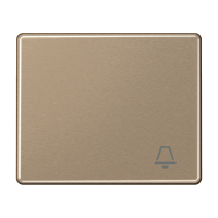 Клавиша для выключателя с символом "звонок"; золотая бронза, SL590KGB