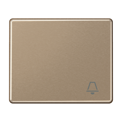 Клавиша для выключателя с символом "звонок"; золотая бронза, SL590KGB