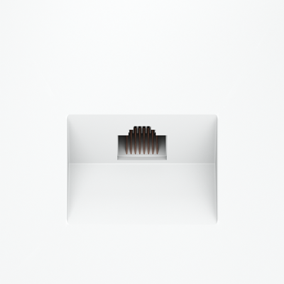 Розетка компьютерная встраиваемая VOLTUM S70 RJ45 кат.6, (белый матовый), VLS060102