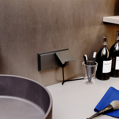 Рамка пластиковая VOLTUM S70 на 2 поста, (титан), VLS100206