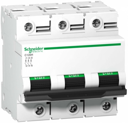 Schneider Electric Acti 9 C120H Автоматический выключатель 3P 100A (D)