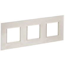 SKANDY Рамка 3-мест. SK-F23Sh стекло шамп. IEK, SK-M32-G-K37