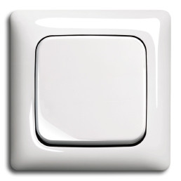 ABB Выключатель 1-клавишный, цвет - белый, серия Reflex - Linear