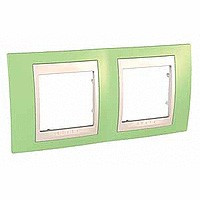 UnicaCh Рамка 2-ная горизонт., зелен./беж.