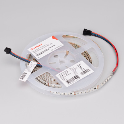 Лента SPI-F140-10mm 24V RGB-PX7-BPT (22 W/m, IP20, 3535, 5m) (Arlight, бегущий огонь), 043132