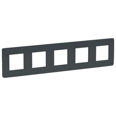 Unica Studio Рамка 5-ная, антрацит