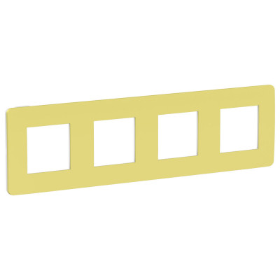 рамка 4-поста, ЗЕЛЕНОЕ ЯБЛОКО/белый