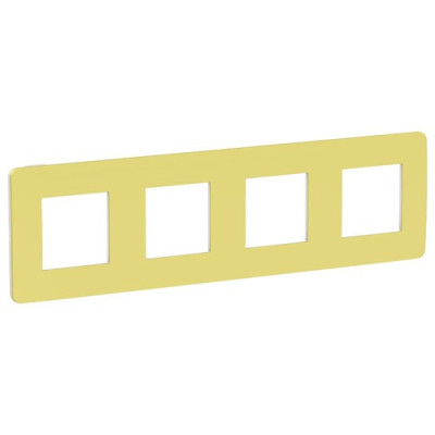 рамка 4-поста, ЗЕЛЕНОЕ ЯБЛОКО/белый