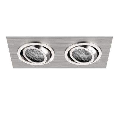 Lightstar 011602 Светильник SINGO X2  MR16/HP16  АЛЮМИНИЙ ХРОМ (в комплекте)