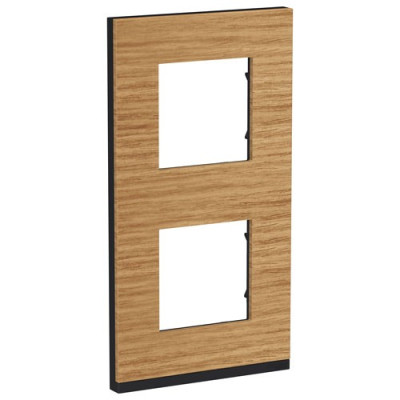 PURE РАМКА 2-постовая, вертикальная, ДУБ/антрацит