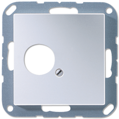 Крышка для 2-х гнезд; алюминий, A562AL