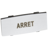 Legrand Osmoz вставк. узкая алюм. "ARRET" надпись, 024334 Legrand Osmoz вставк. узкая алюм. "ARRET" надпись, 024334