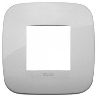 19672.89 - Vimar Накладка ROUND на 2 модуля серебро