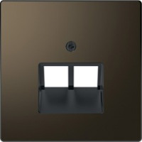 D-Life Накладка для розетки 2-ной RJ45, мокко