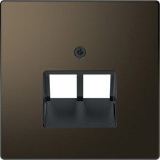 D-Life Накладка для розетки 2-ной RJ45, мокко