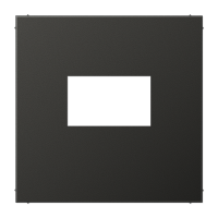 Плата для USB-зарядных устройств без видимого винта; металл; антрацит, AL1969USBAN