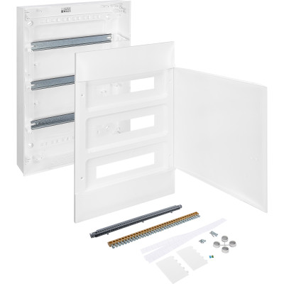 Legrand Practibox S Пластиковый щиток Навесной 3X18 Белая дверь, 137608