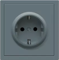 Розетка электрическая 2к+з, Donel серия R98, цвет Матовый изумруд