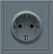 Розетка электрическая 2к+з, Donel серия R98, цвет Матовый изумруд