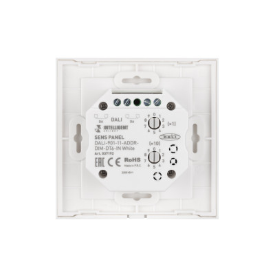INTELLIGENT ARLIGHT Сенсорная панель DALI-901-11-ADDR-DIM-DT6-IN White (BUS) (IARL, IP20 Пластик, 3 года), 037192