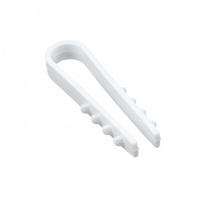 Дюбель-хомут для круглого кабеля  (5-10мм) белый (50шт.) EKF PROxima