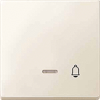 SD Клавиша 1-ная с линзой и символом "Звонок" , бел.