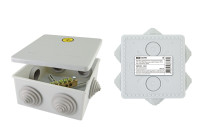 Коробка уравнивания потенциалов (КУП) ОП 100х100х50 мм, шина 6х9, 8 групп, IP55, инд. штрихкод, TDM Electric, SQ1401-1361