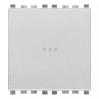 Vimar Переключатель 1P осевой 16AX 2M, серебро матовое, 20105.2.N