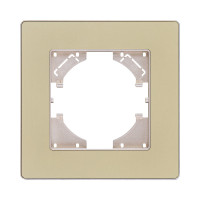 Рамка 1-постовая, золотой Kollinger Eleganz Acryl EA1GD