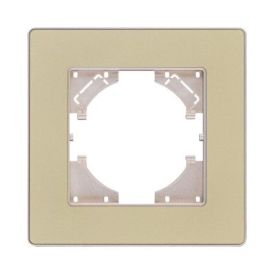 Рамка 1-постовая, золотой Kollinger Eleganz Acryl EA1GD