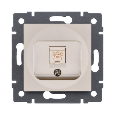 Розетка телефонная RJ11, золотой Kollinger REA-009GD для Aspekt, Eleganz, Reflex