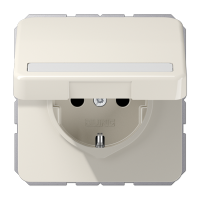 Штепсельная розетка SCHUKO 16A 250V~ с полем для надписи и защитой от влажности; слоновая кость, CD1520BFNAKL