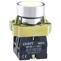 Chint Кнопка управления NP2-BA11 без подсветки белая, 1НО, IP40 (R), 573954 Chint Кнопка управления NP2-BA11 без подсветки белая, 1НО, IP40 (R), 573954