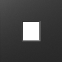 Donel A07 матовый карбон накладка 1-я для розеток RJ45,TV,SAT , серия DB, DE85930