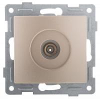 GUSI Bravo МЕХАНИЗМ антенной розетки, одинарной, скрытая установка. Цвет : шампань., С10А1-027