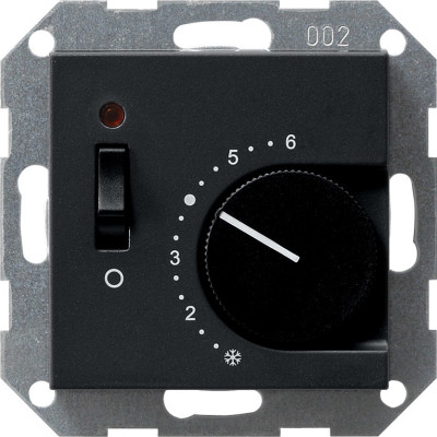 0393005 Gira Терморегулятор с размыкающим контактом 24V/10 (4)A и контрольной лампой