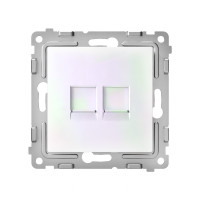 Розетка компьютерная 2-м СП Pixel RJ45 кат.5E механизм перламутр. TOKOV ELECTRIC TKE-PX-RC2-C04 Розетка компьютерная 2-м СП Pixel RJ45 кат.5E механизм перламутр. TOKOV ELECTRIC TKE-PX-RC2-C04