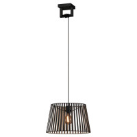 390002 Подвесной потолочный светильник (люстра) BOGOTA, 1x40W, E27, H1500, ?380, сталь, черный