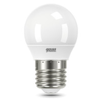 Лампа Gauss Elementary Шар 10W 750lm 6500K Е27 LED 1/10/100, 53230