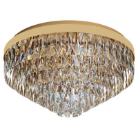 39458 Потолочный светильник VALPARAISO, 11х40W(E14), ?580, H305, сталь, золото/хрусталь, прозрачный