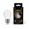 Лампа Gauss Filament Шар 9W 590lm 3000К Е27 milky диммируемая LED 1/10/50, 105202109-D