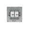 DKC KANT Компьютерная розетка RJ-45 без шторки, кат.6А двойная, белый песок, 7010674
