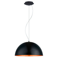 94938 Подвес GAETANO 1, 1х60W (E27), ?530, H1500, сталь, черный, медный