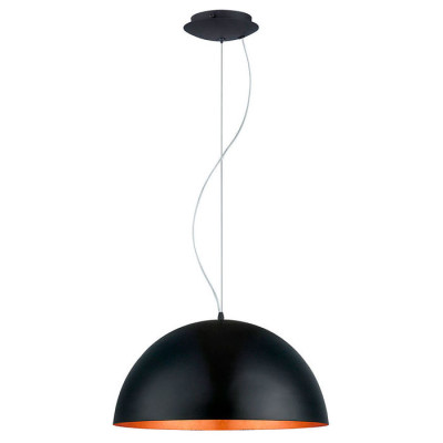 94938 Подвес GAETANO 1, 1х60W (E27), ?530, H1500, сталь, черный, медный