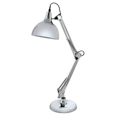 94702 Настольная лампа BORGILLIO, 1X60W (E27), основа ?190, Н710, сталь, хром