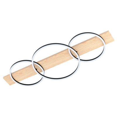 99468 Светод. потол. светильник BOYAL, 3х12W(LED), L1010, B400, H95, 3x1700lm, сталь, дерево, черный