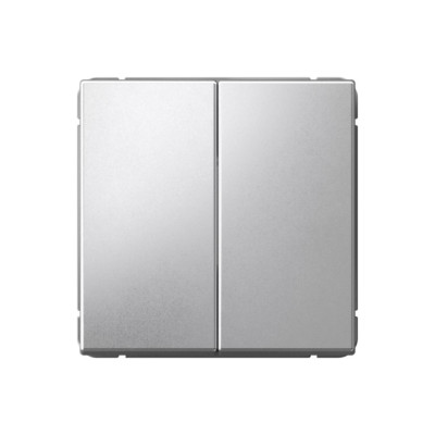 GAL000351 - ARTGALLERY 2-клавишный ВЫКЛЮЧАТЕЛЬ, сх.5, 10АХ, механизм, АЛЮМИНИЙ, Systeme Electric